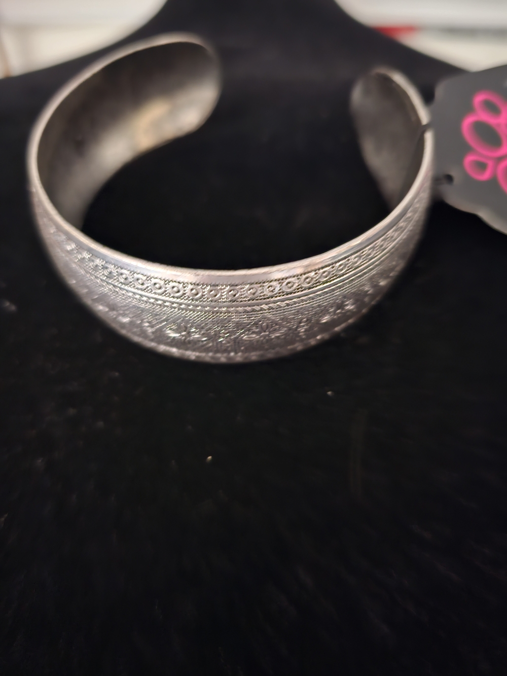 paparazzi Silver-Tone Etched Cuff Bracelet
